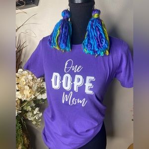 New Release ⚜️ Purple “One Dope Mom” Tee